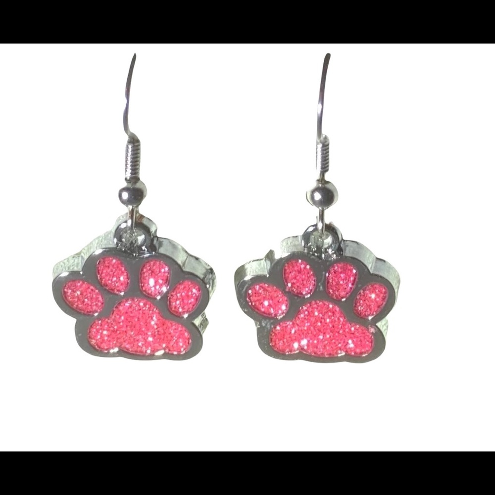 Paw print earrings